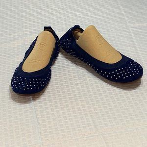 Yosi samra suede micro studded ballet flat